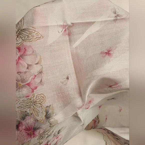 Nina Ricci Pink Floral Lace Handkerchief - NEW WITH STICKER JAPAN Exclusive - Picture 11 of 13